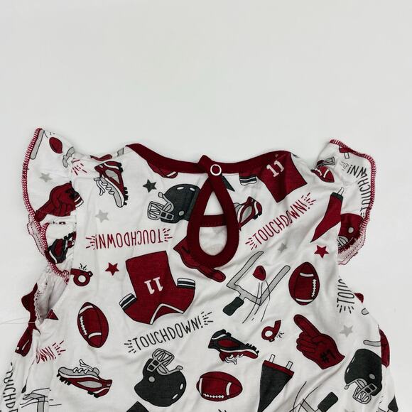 NWT Magnolia Baby 24M Maroon Touchdown Dress - Picture 5 of 7